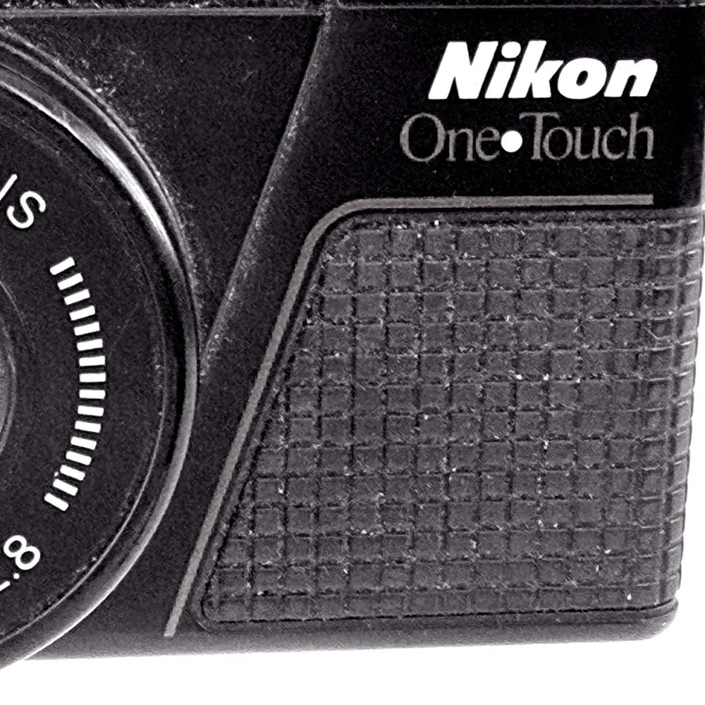Nikon One Touch 35mm Camera Black Good Vintage L35AF2 35mm f2.8 Lens